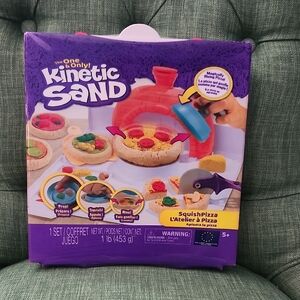 Kinetic Sand SquishPizza Playset - Purple